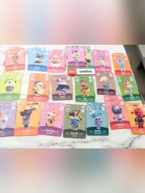 Animal Crossing Amiibo Card Set Nintendo Trading Girls Boys Men Women 19 Singles